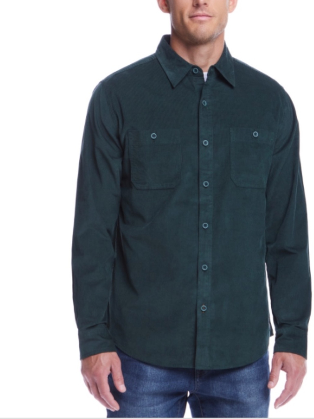 Weatherproof Vintage Thin Whale Corduroy Long Sleeve Button Shirt - Size XL NWT